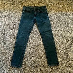 American Eagle black skinny jeans. Size 28x30.